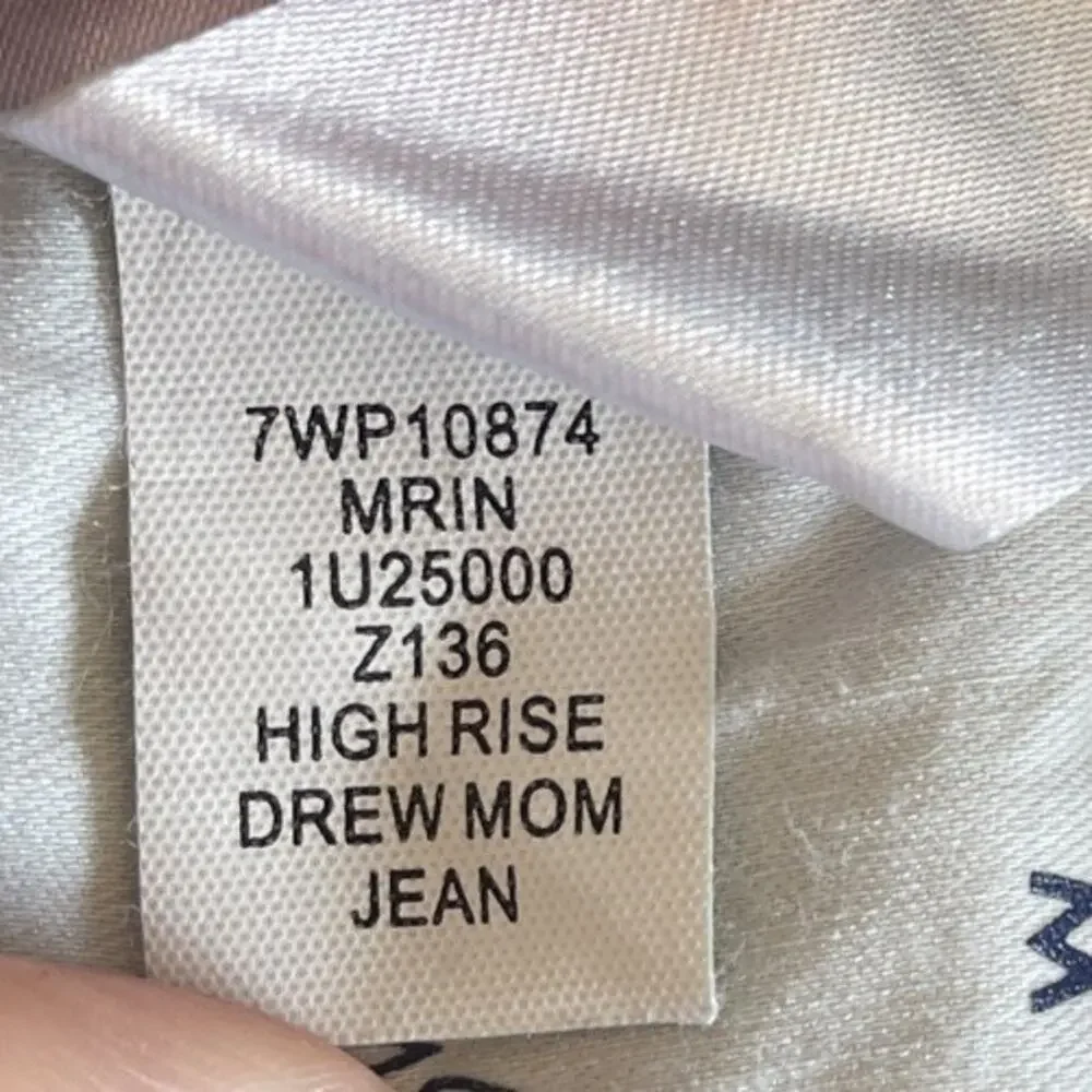 Lucky Brand Drew High Rise Mom Jean Light Wash Distressed Size 4/27 Acid Wash - Picture 12 of 16
